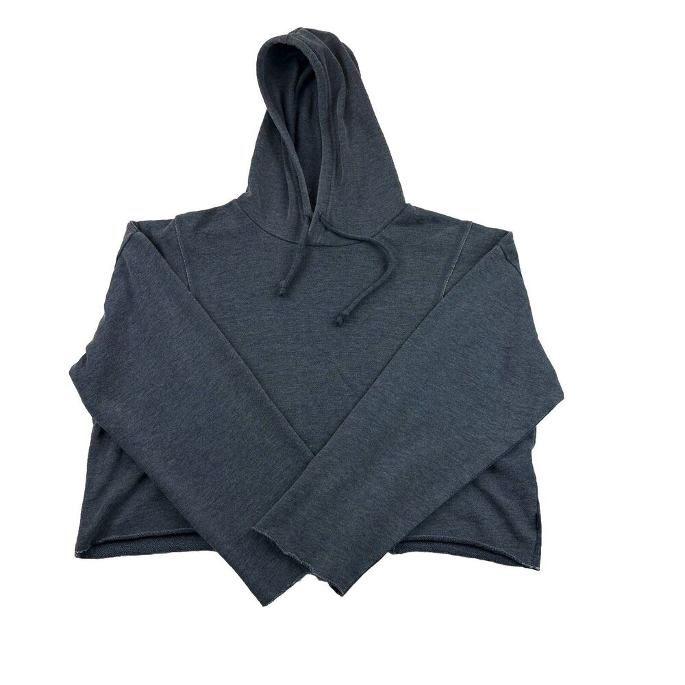 RVCA Cropped Hoodie Womens Small Gray Long Sleeve